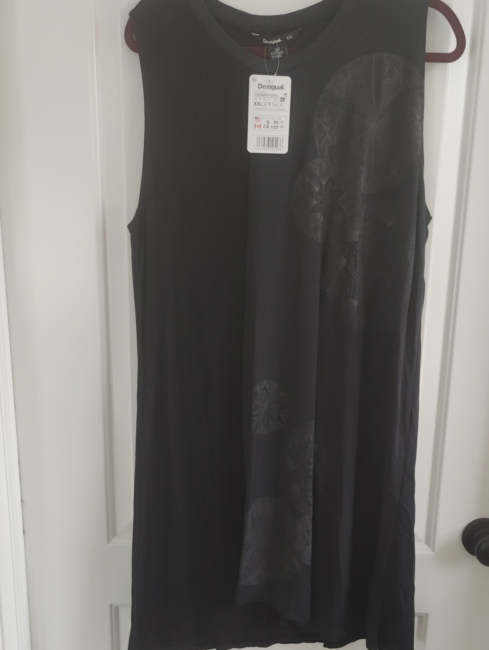 Desigual Black Sleeveless Shift Dress